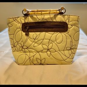 Bamboo handle purse